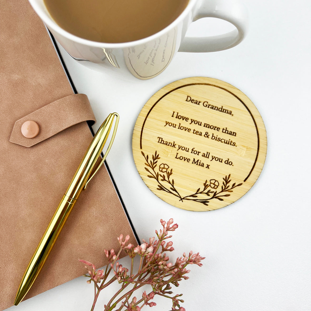 Flourish Border Drink Coaster