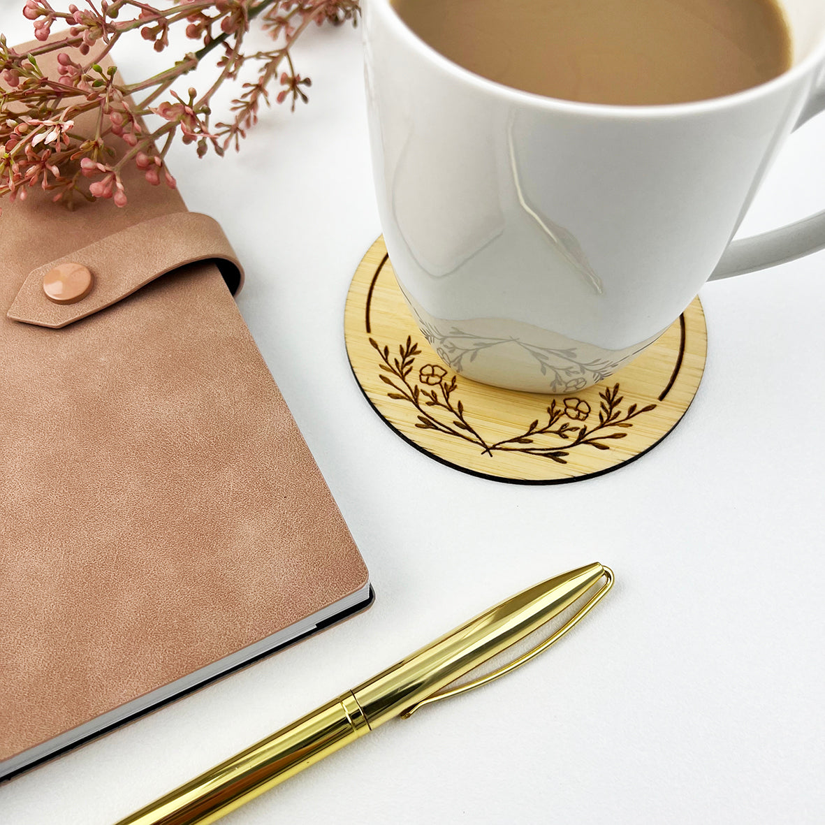 Flourish Border Drink Coaster