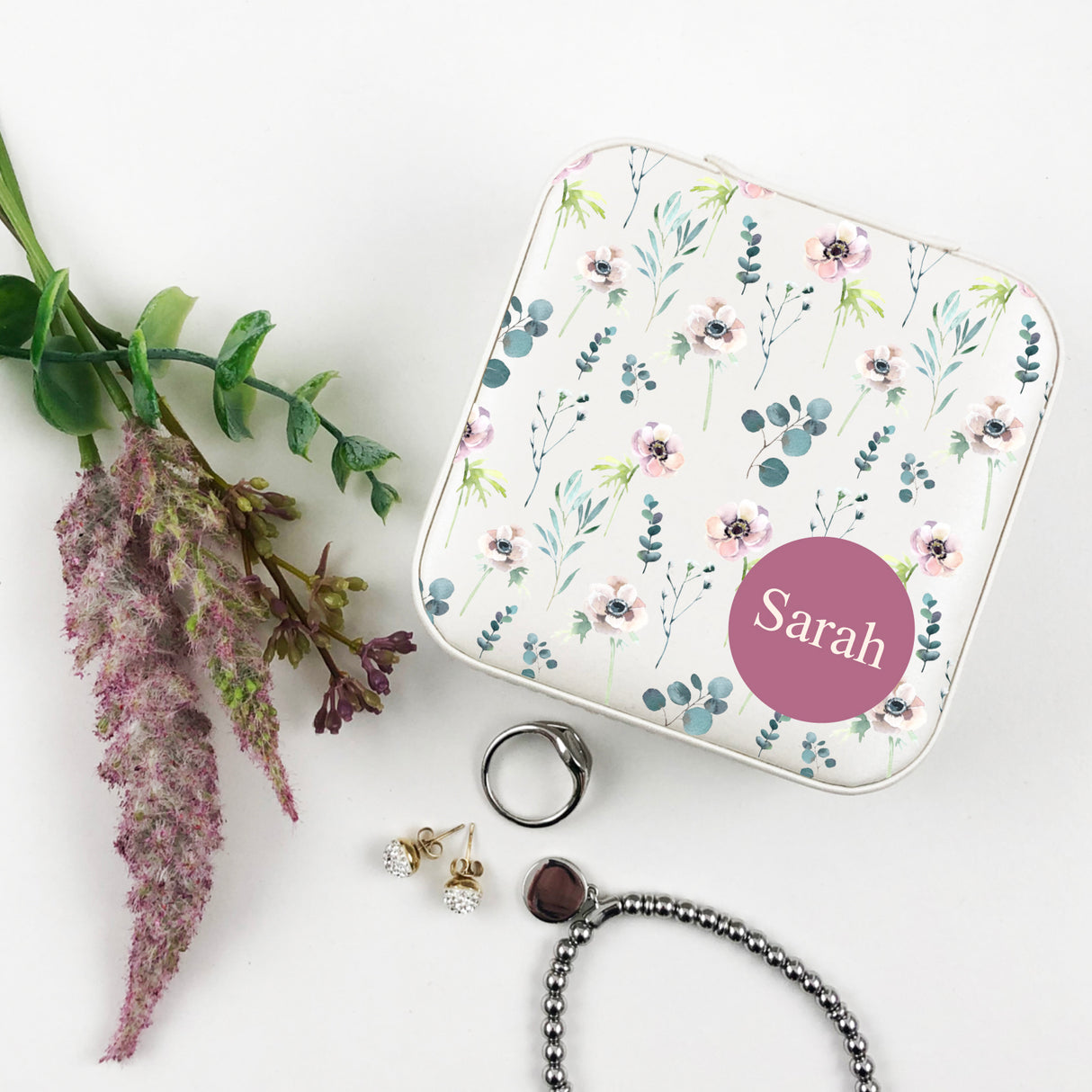 Floral Pattern Jewellery Case - (Limited Quantity)