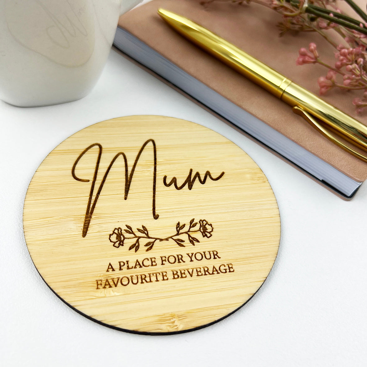 Flourish Feature Drink Coaster