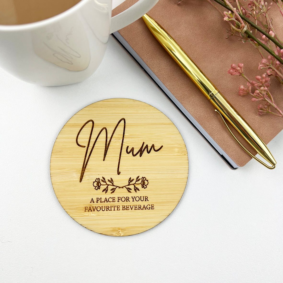 Flourish Feature Drink Coaster