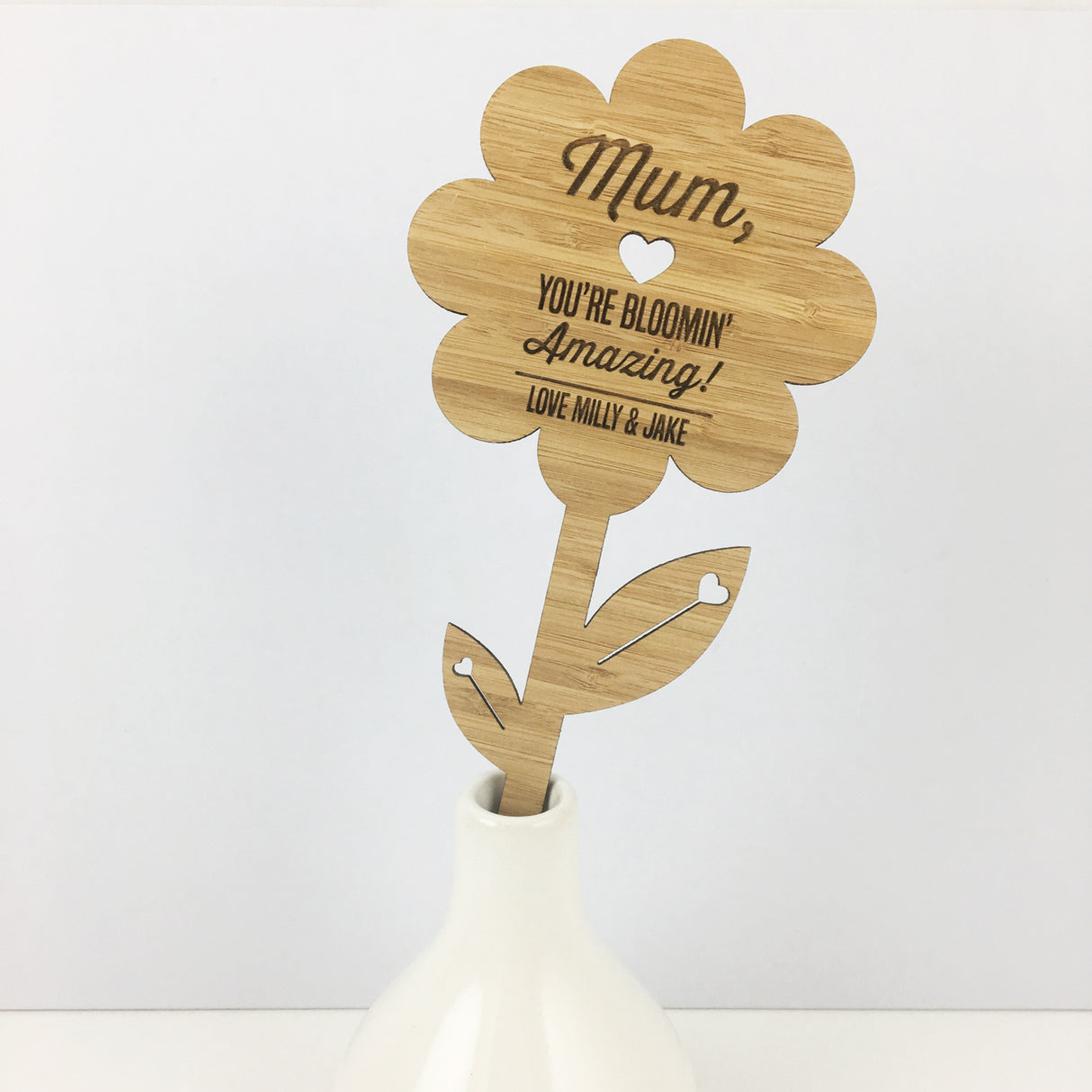 Personalised "You're Bloomin' Amazing!" Bamboo Flower