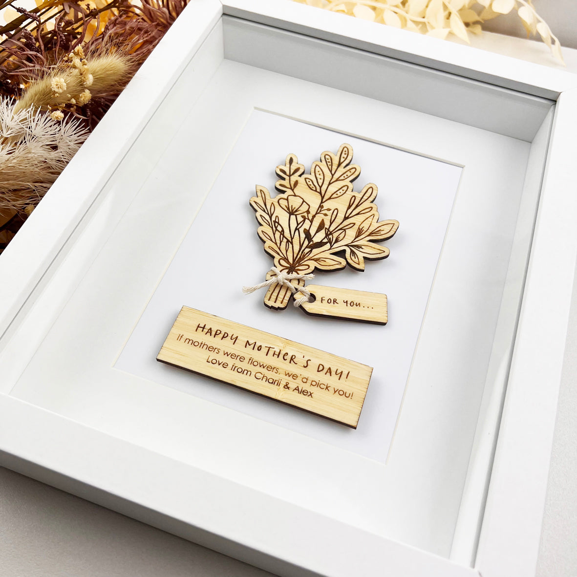 Bouquet 3D Framed Mother's Day Keepsake