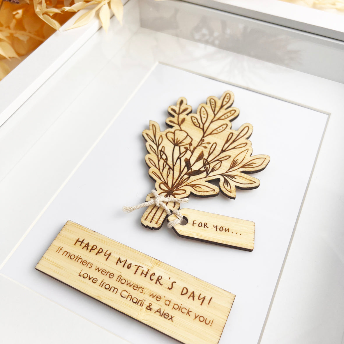 Bouquet 3D Framed Mother's Day Keepsake