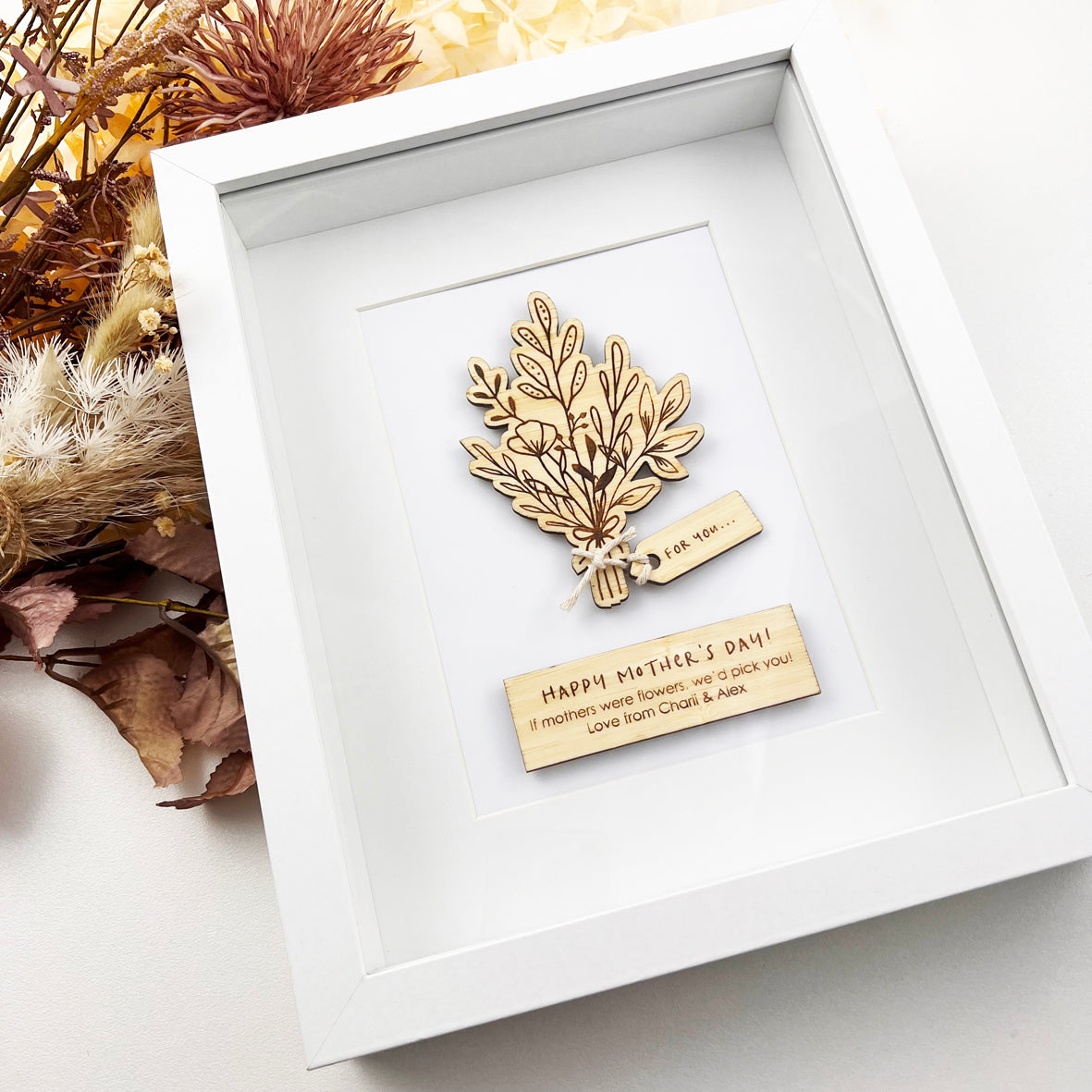 Bouquet 3D Framed Mother's Day Keepsake