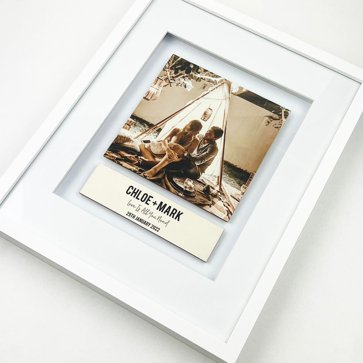 Deluxe Framed Square Photo Keepsake