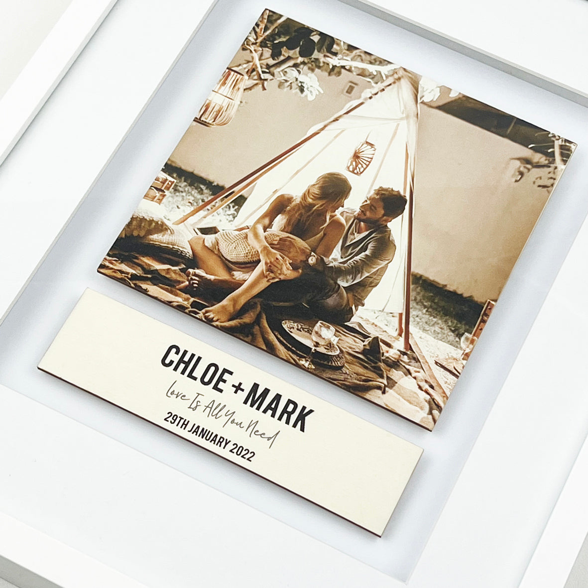 Deluxe Framed Square Photo Keepsake