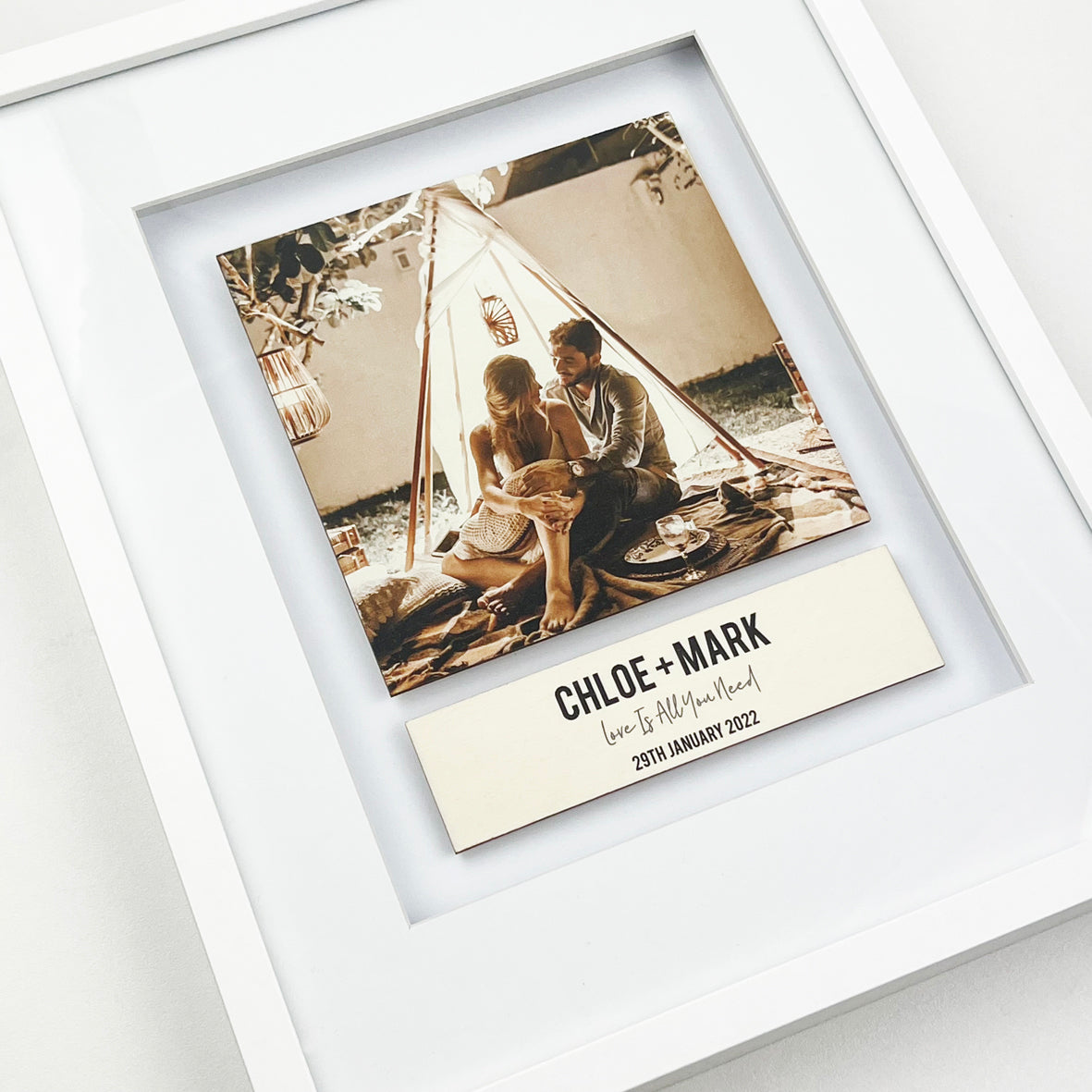 Deluxe Framed Square Photo Keepsake