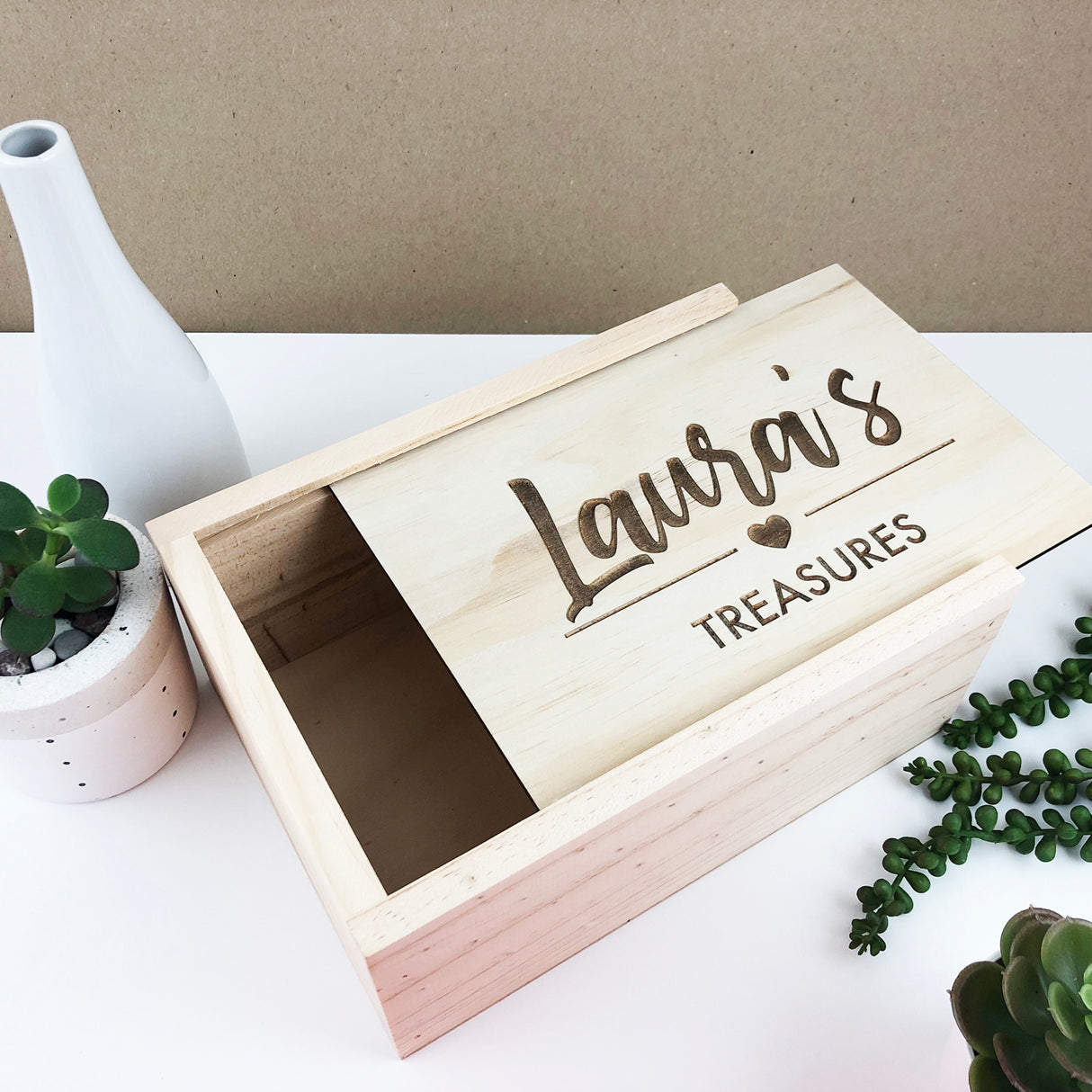 Personalised Heart Keepsake Box