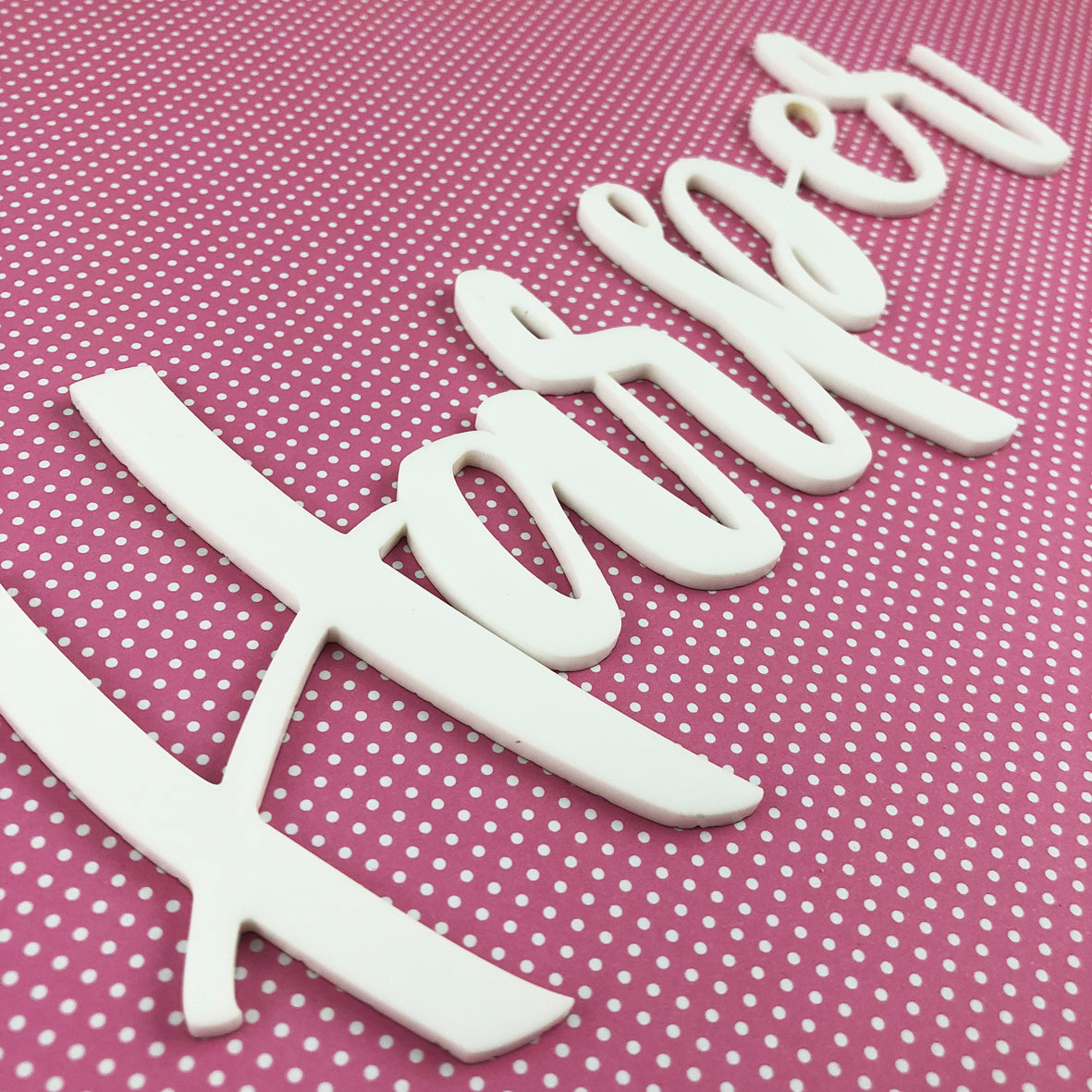 Personalised Handwritten Script Acrylic Names (various colours)