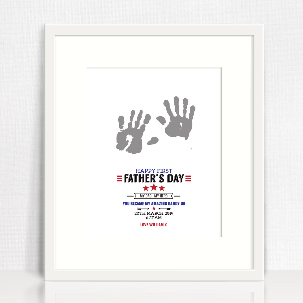 Happy First Father's Day Print (downloadable file option available)