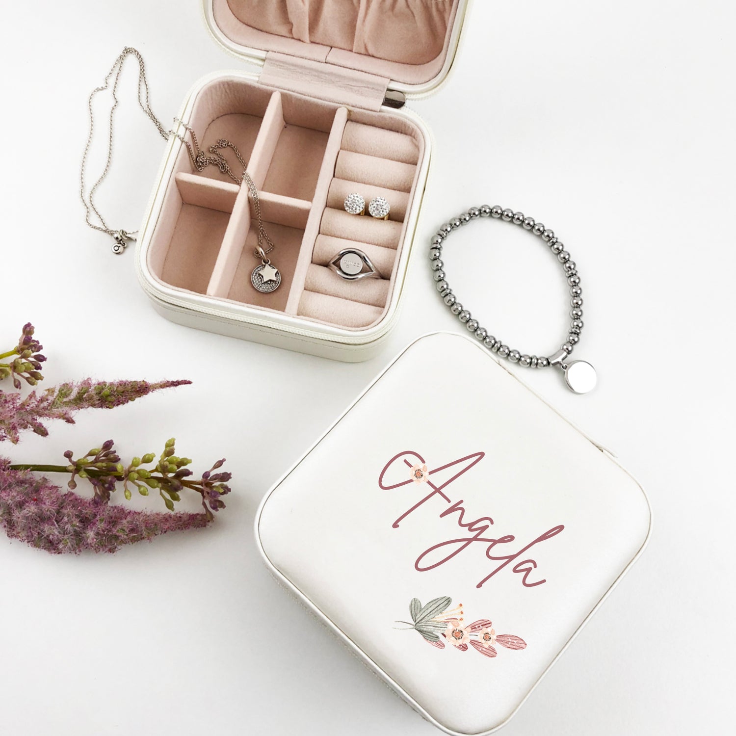 Tiny Flowers Stem Jewellery Case - (Limited Quantity)