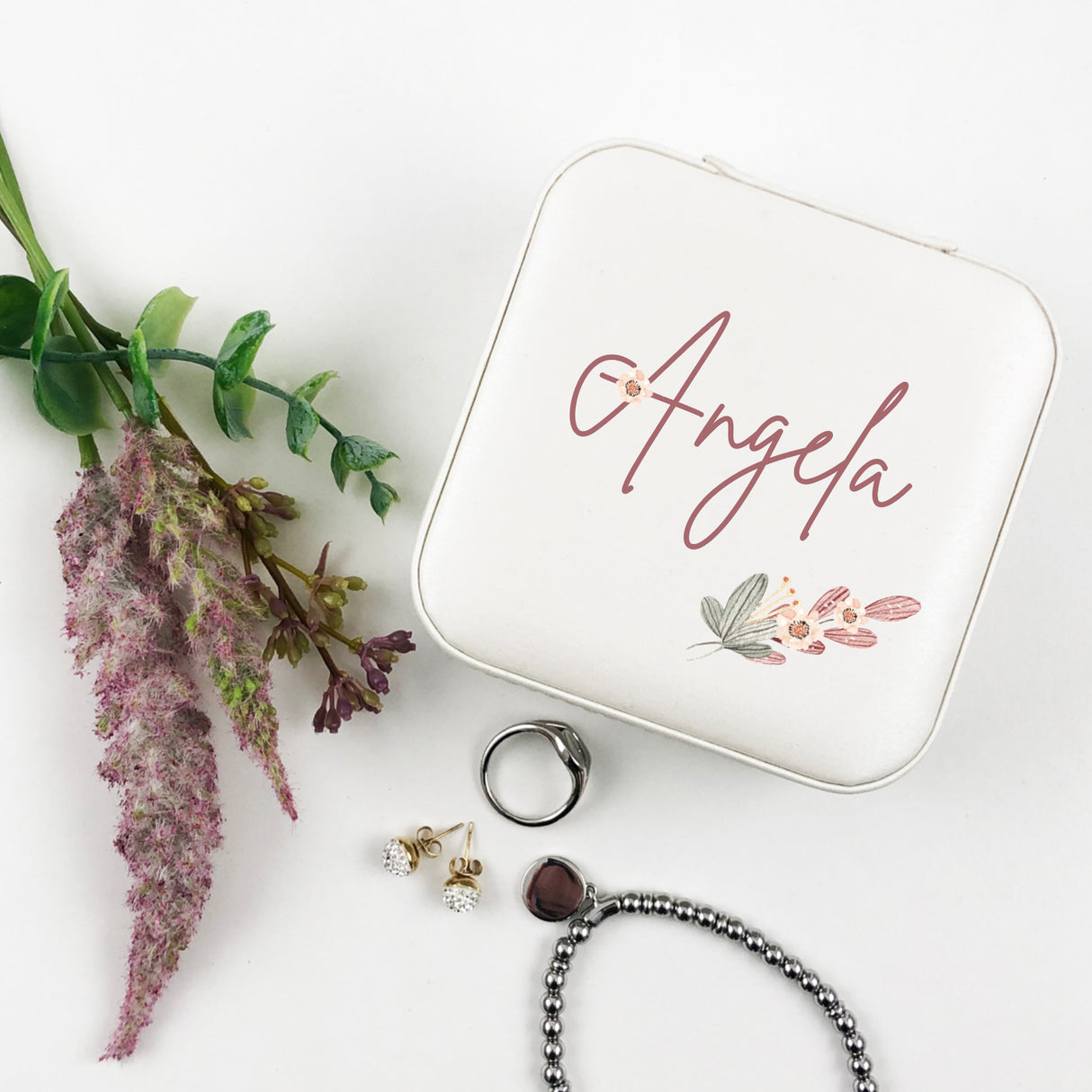 Tiny Flowers Stem Jewellery Case - (Limited Quantity)