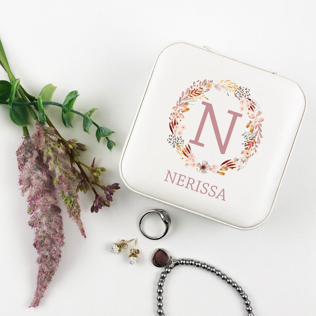 Tiny Flowers Wreath Jewellery Case - (Limited Quantity)