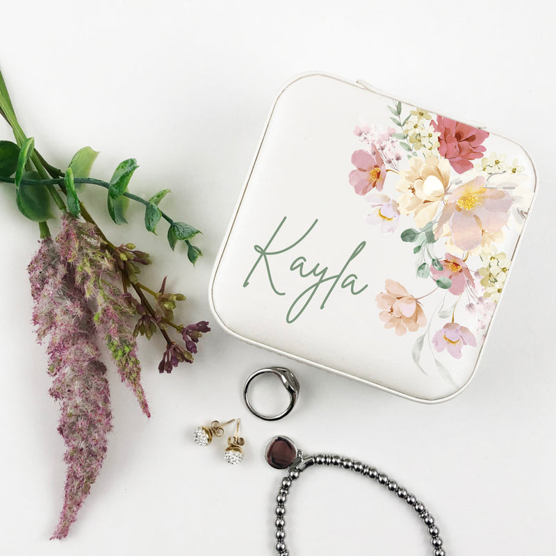 Colourful Florals Jewellery Case - (Limited Quantity)