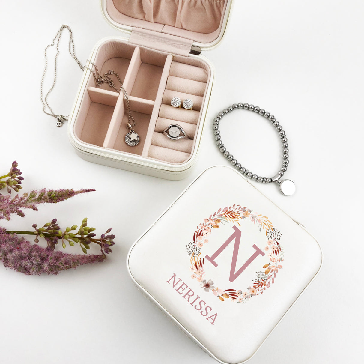 Tiny Flowers Wreath Jewellery Case - (Limited Quantity)