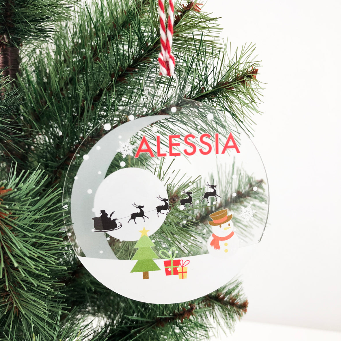 Bright Christmas Name Ornaments