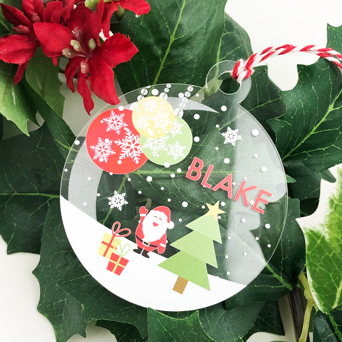 Bright Christmas Name Ornaments