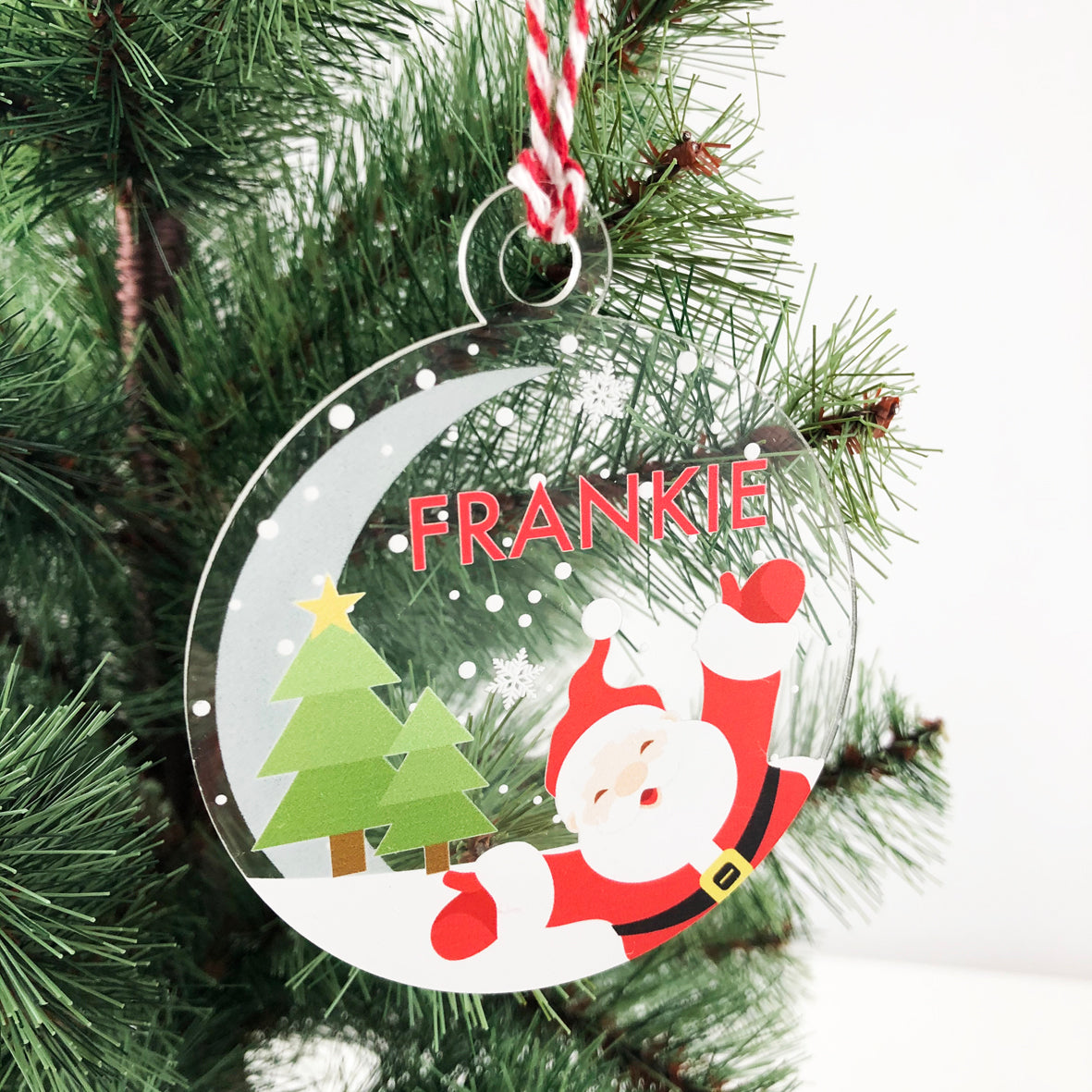 Bright Christmas Name Ornaments