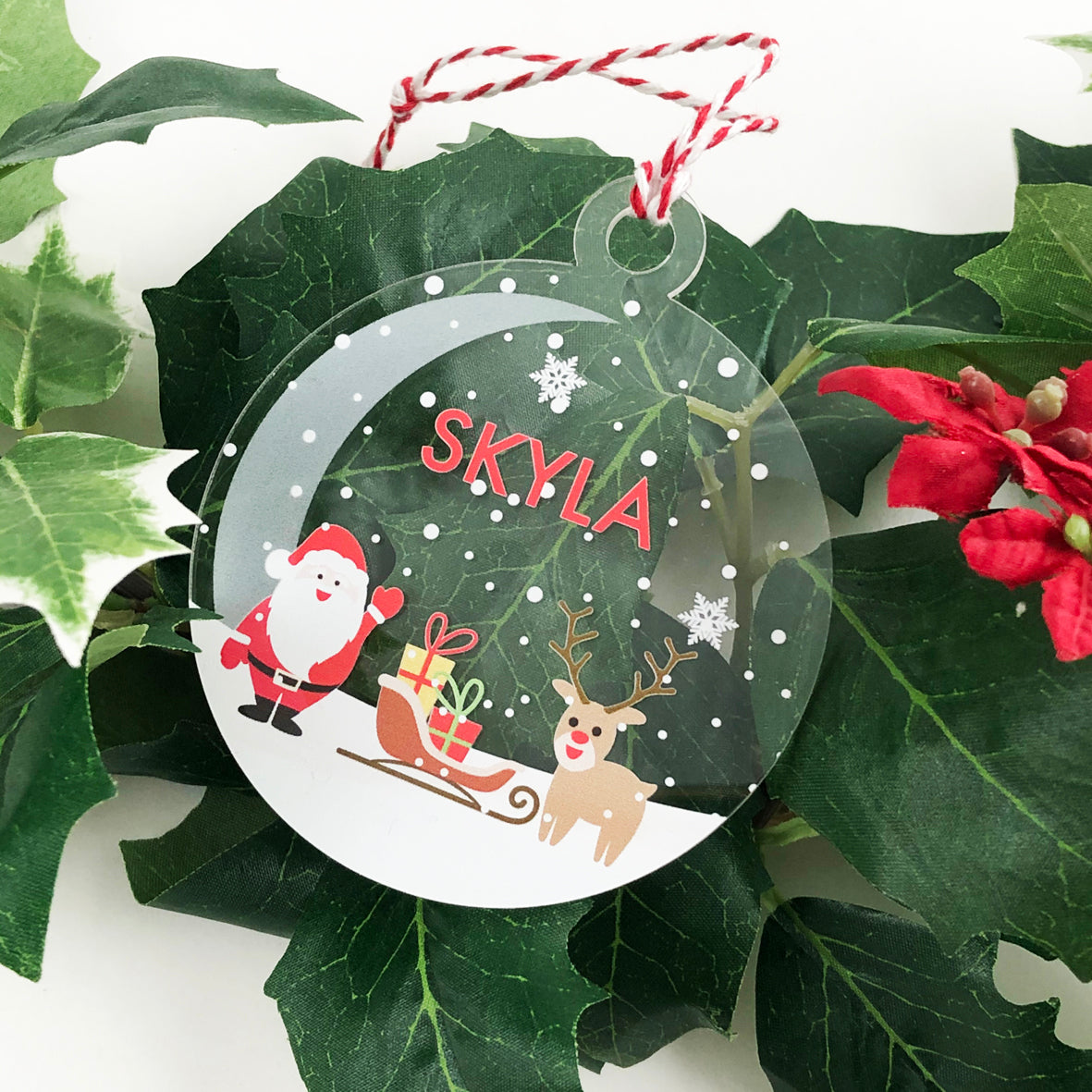 Bright Christmas Name Ornaments