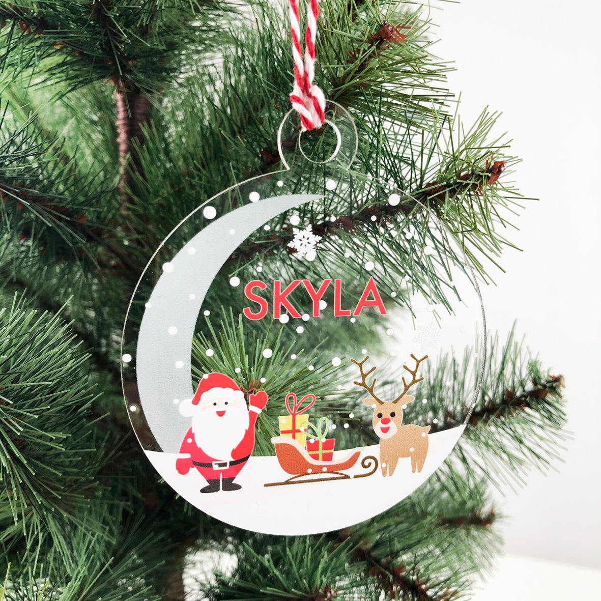 Bright Christmas Name Ornaments