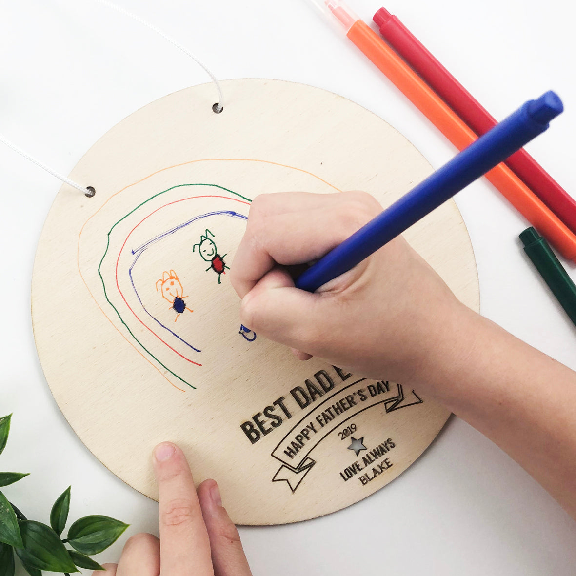 Kids Drawing Personalised Wall Hanging