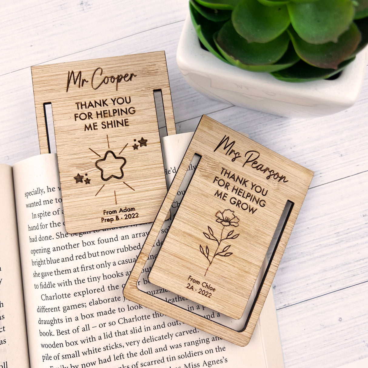 Mini Personalised Teacher Bookmark