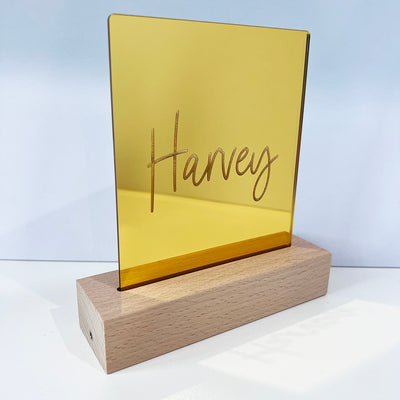 Name Only Mirror Personalised Night Light