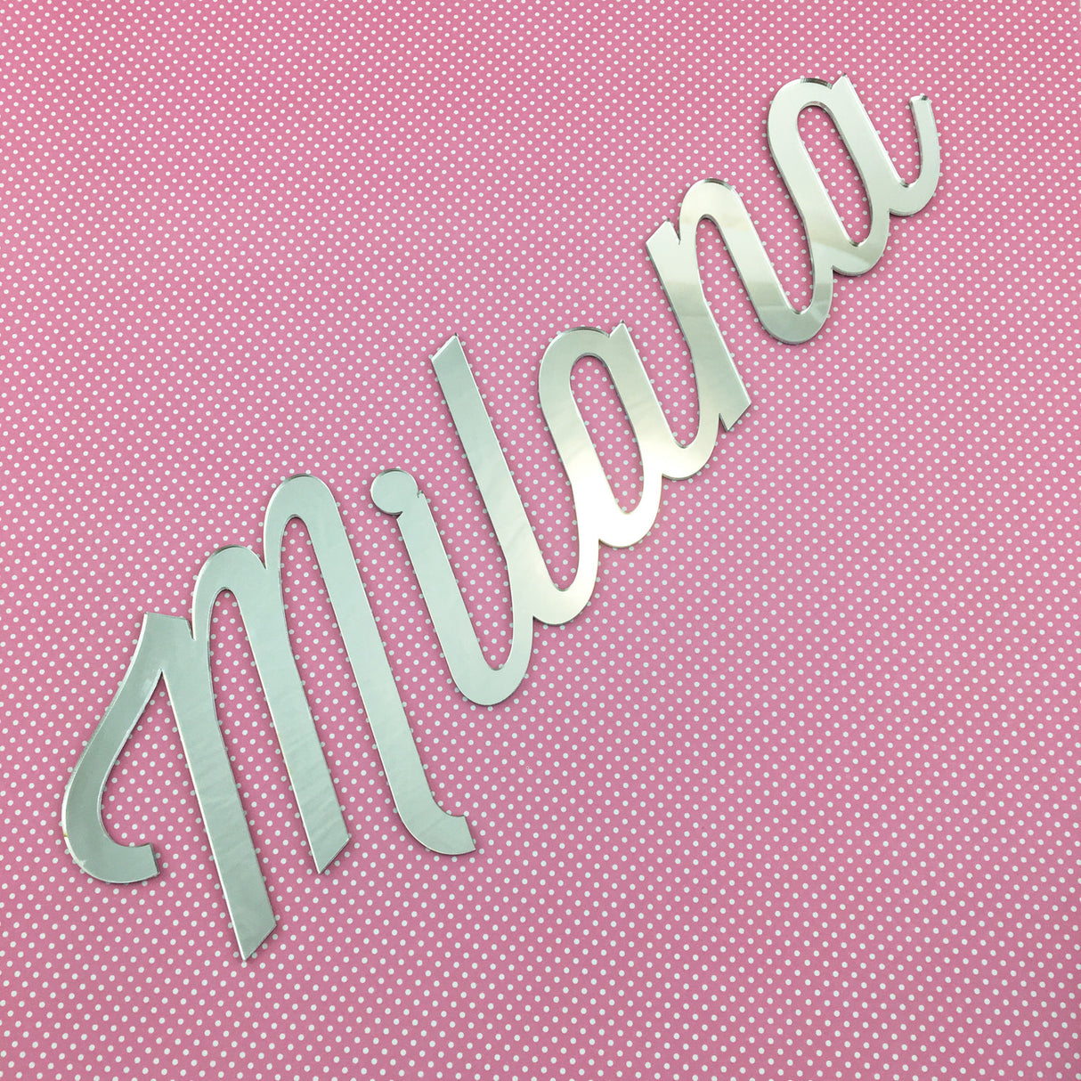 Personalised Acrylic Neat Script Names (various colours)