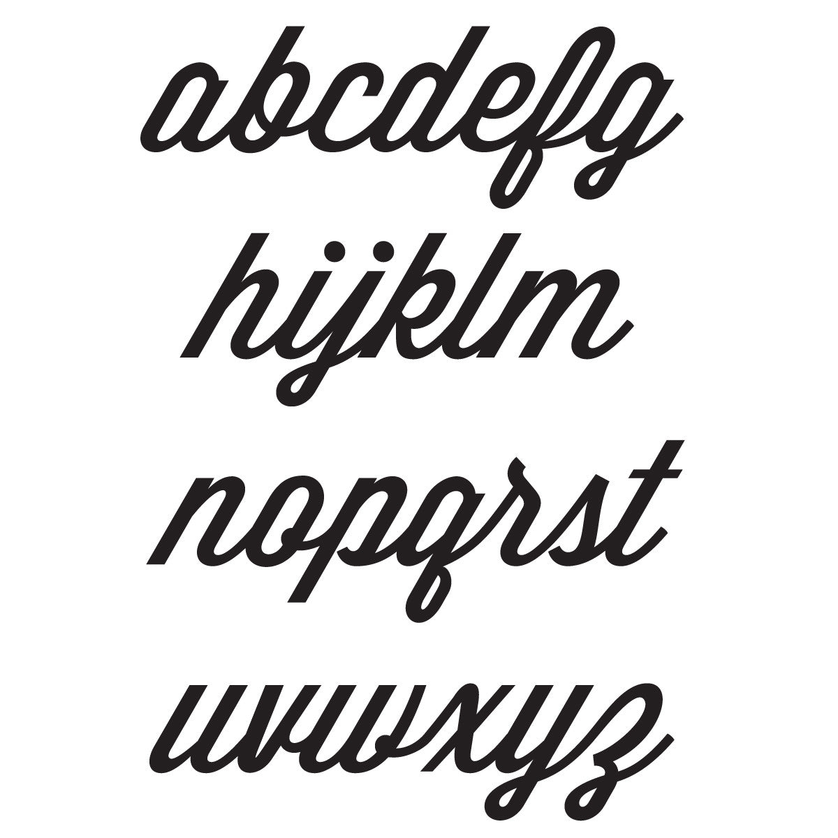 Personalised Acrylic Neat Script Names (various colours)