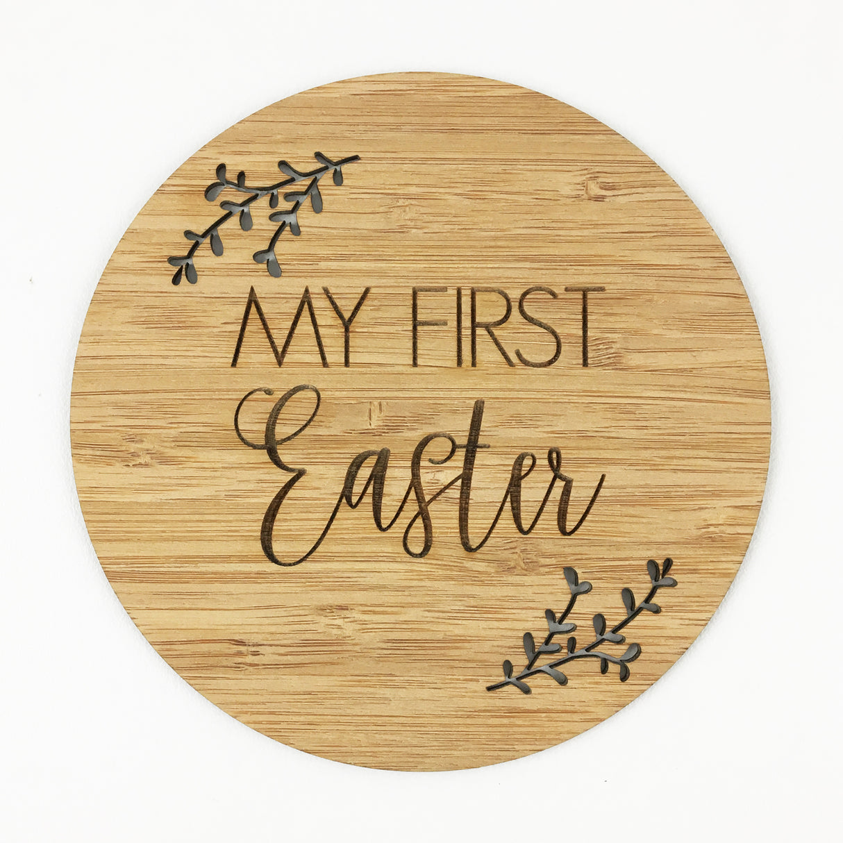 My First Easter Bamboo Plaque