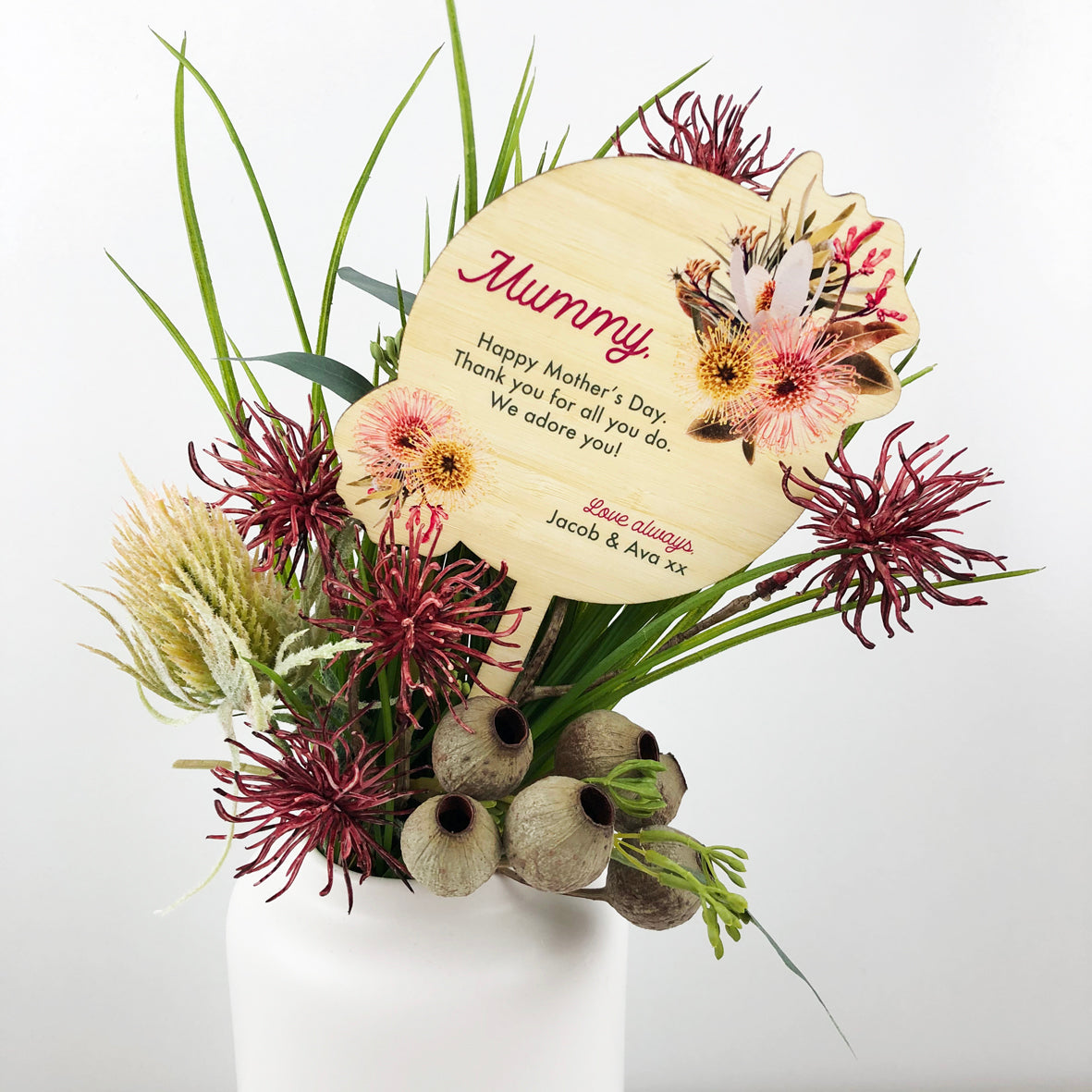 Native Bamboo Printed Planter Stick