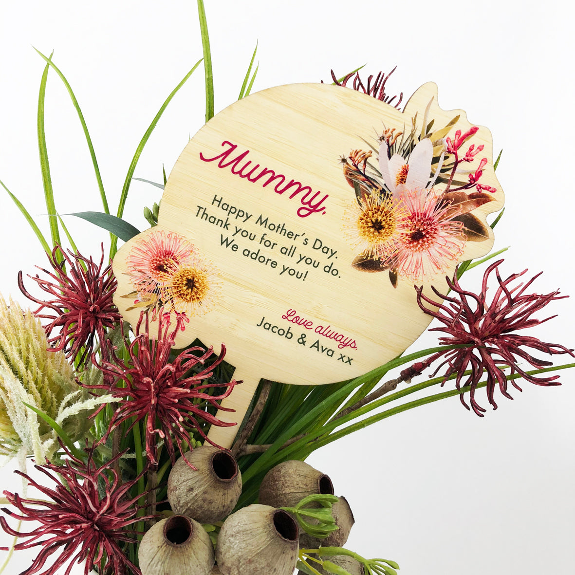 Native Bamboo Printed Planter Stick