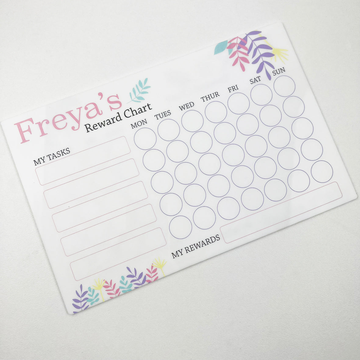 Pastel Nature Reward Chart