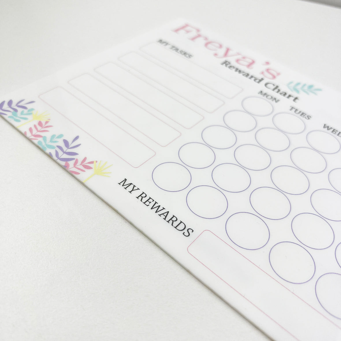 Pastel Nature Reward Chart