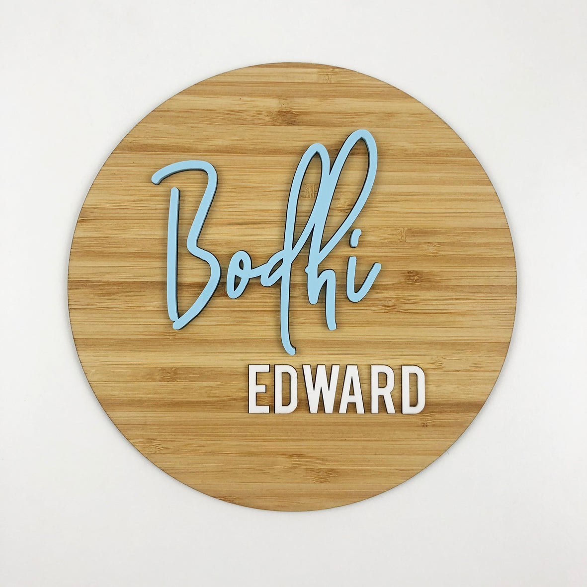 Pastel Script Name Plaque (various colours)