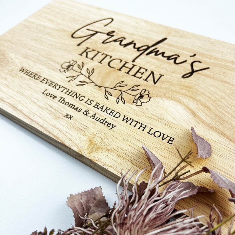 Personalised Kitchen Serving Board