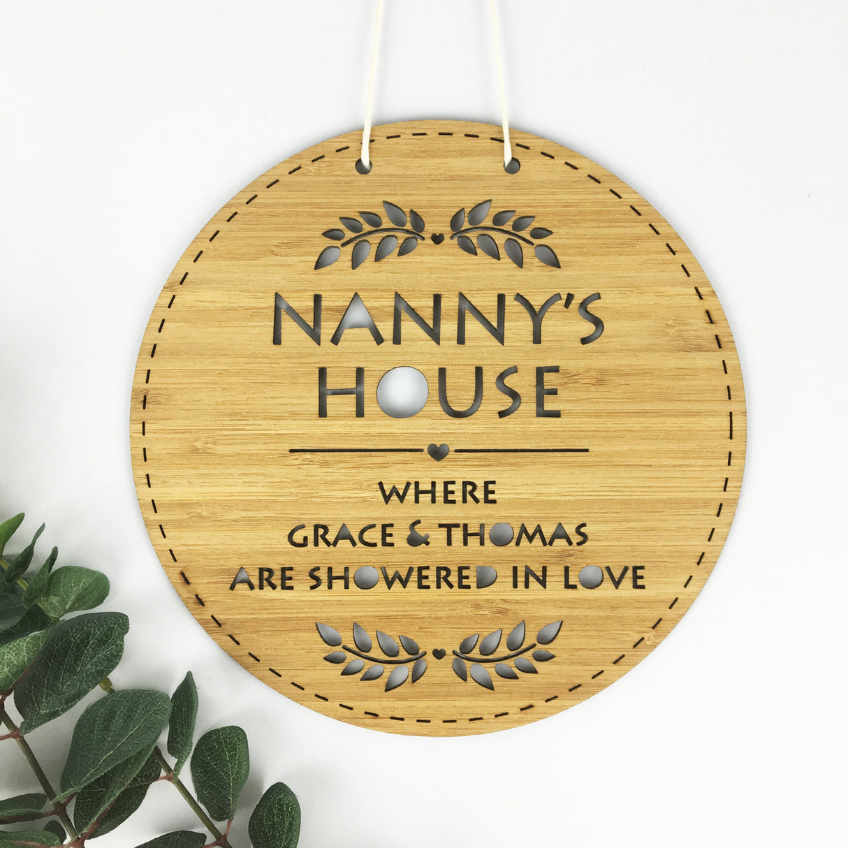 Personalised Bamboo Wall Hanging