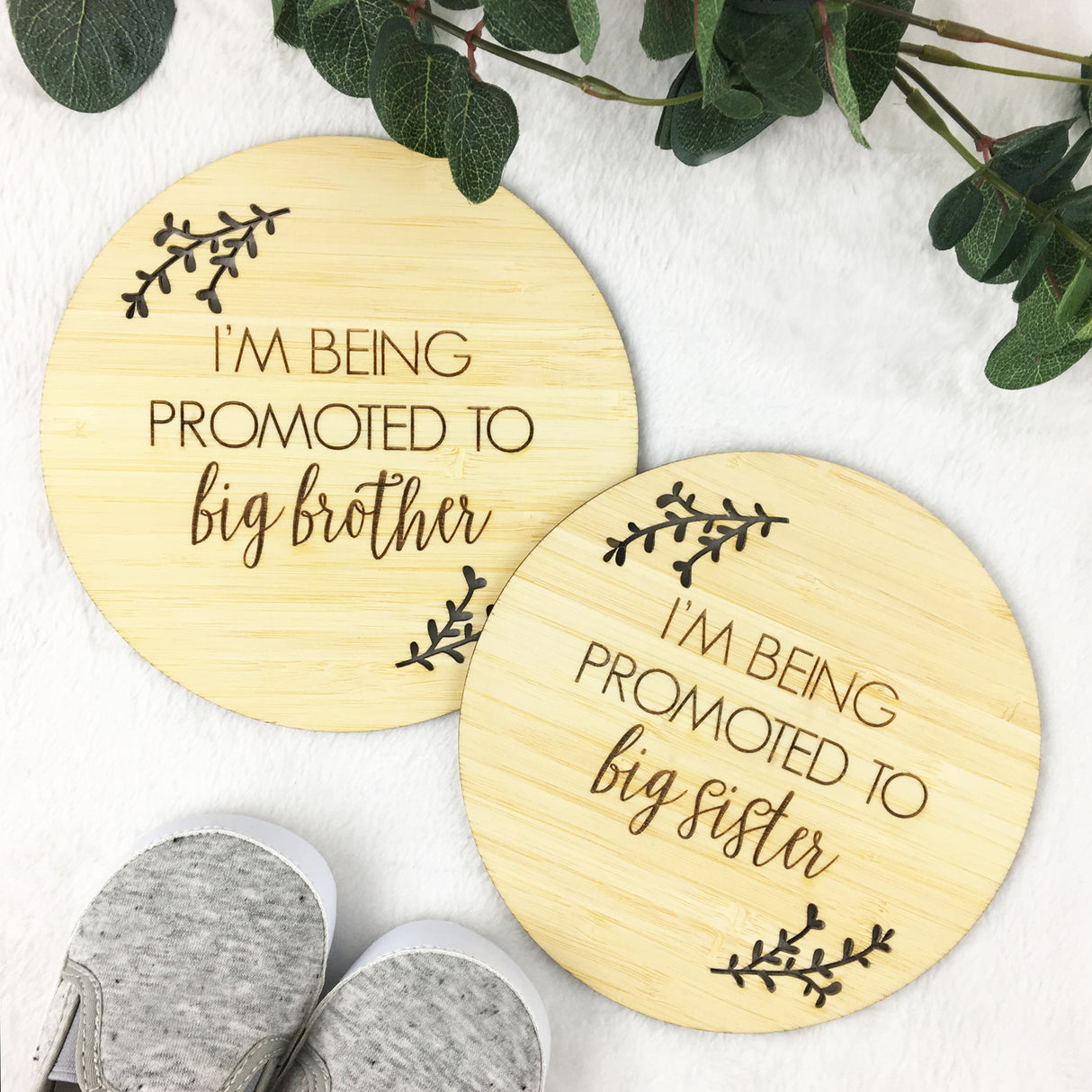 Being Promoted to Big Brother Bamboo Plaque