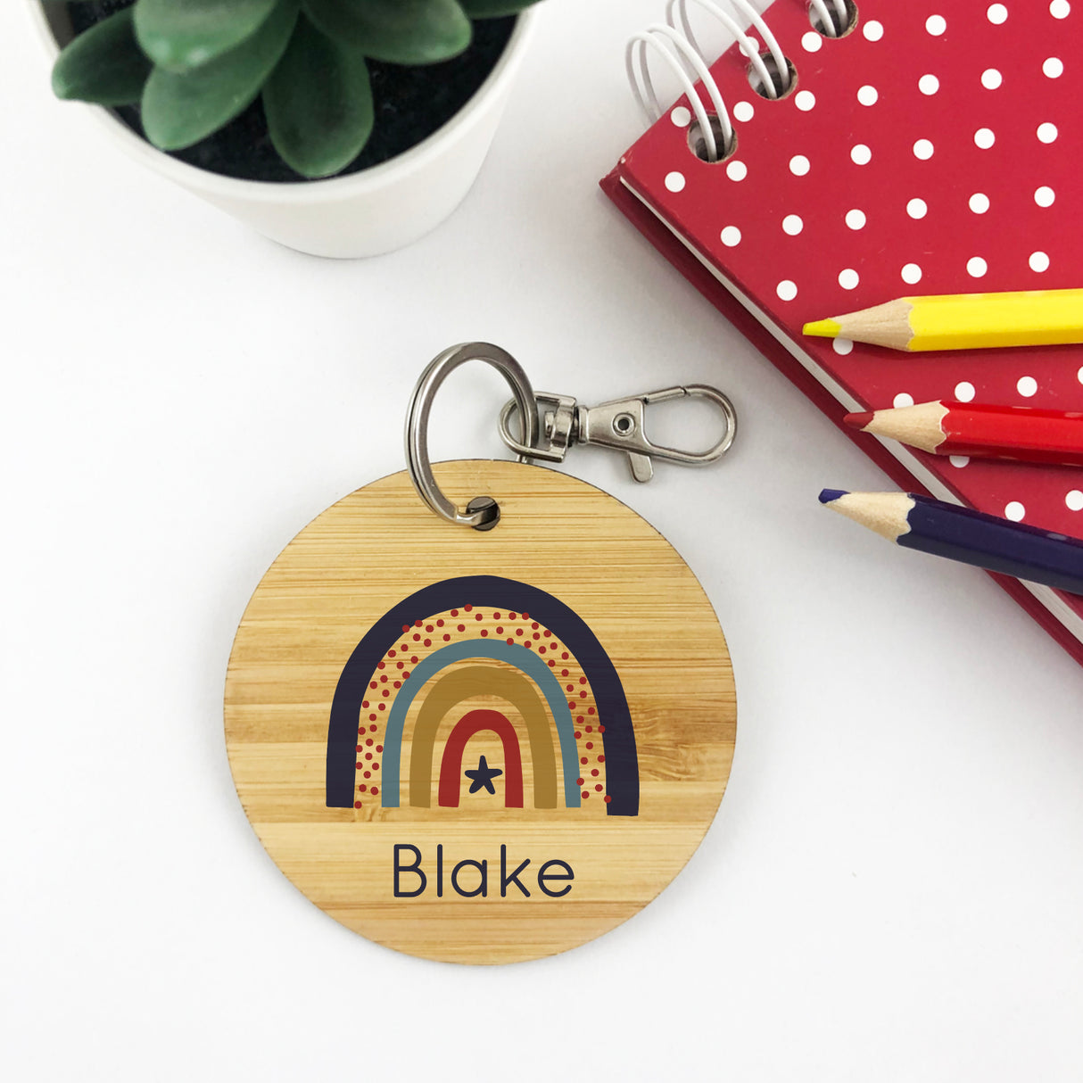 Rainbow Boys Personalised Bag Tag