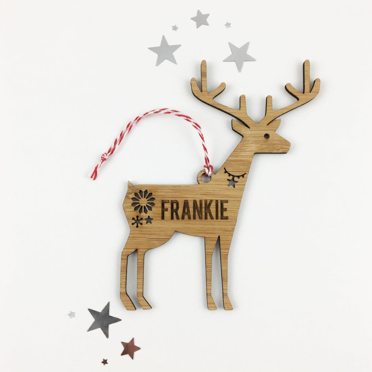 Reindeer Name Ornament