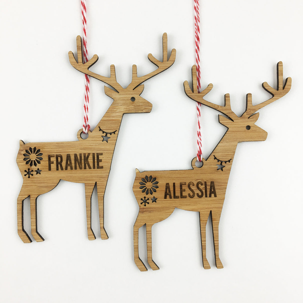 Reindeer Name Ornament