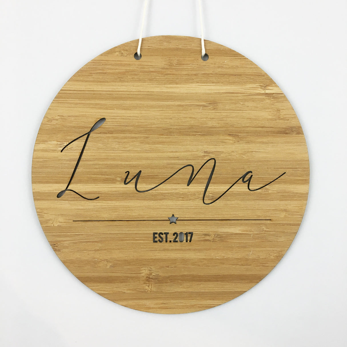 Round Name Wall Hanging - boys