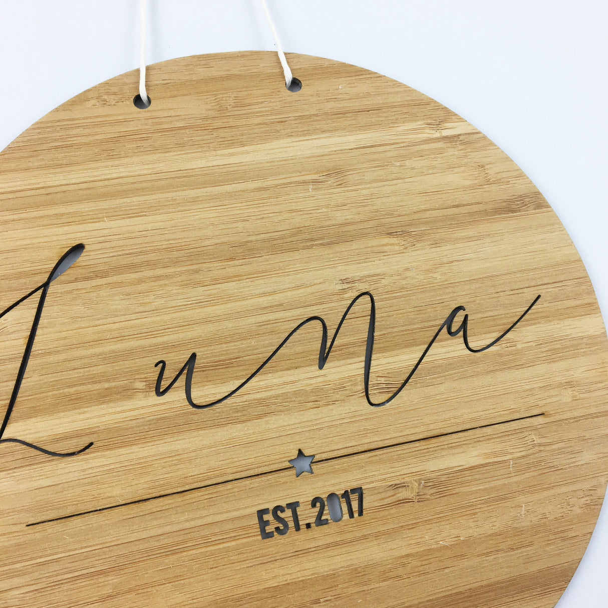 Round Name Wall Hanging - boys