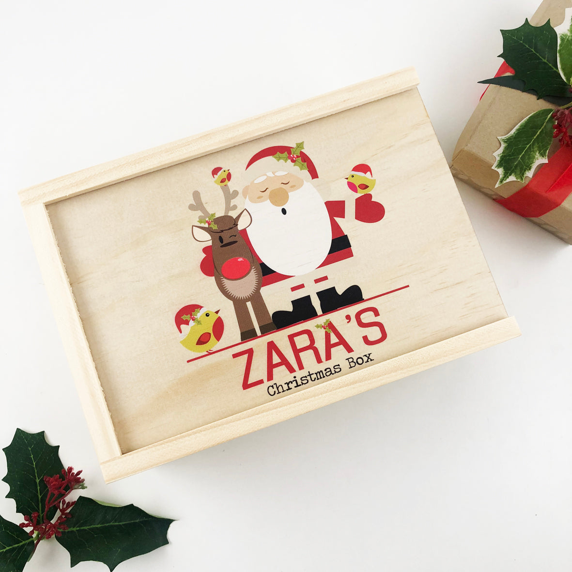 Personalised Santa & Friends Christmas Box