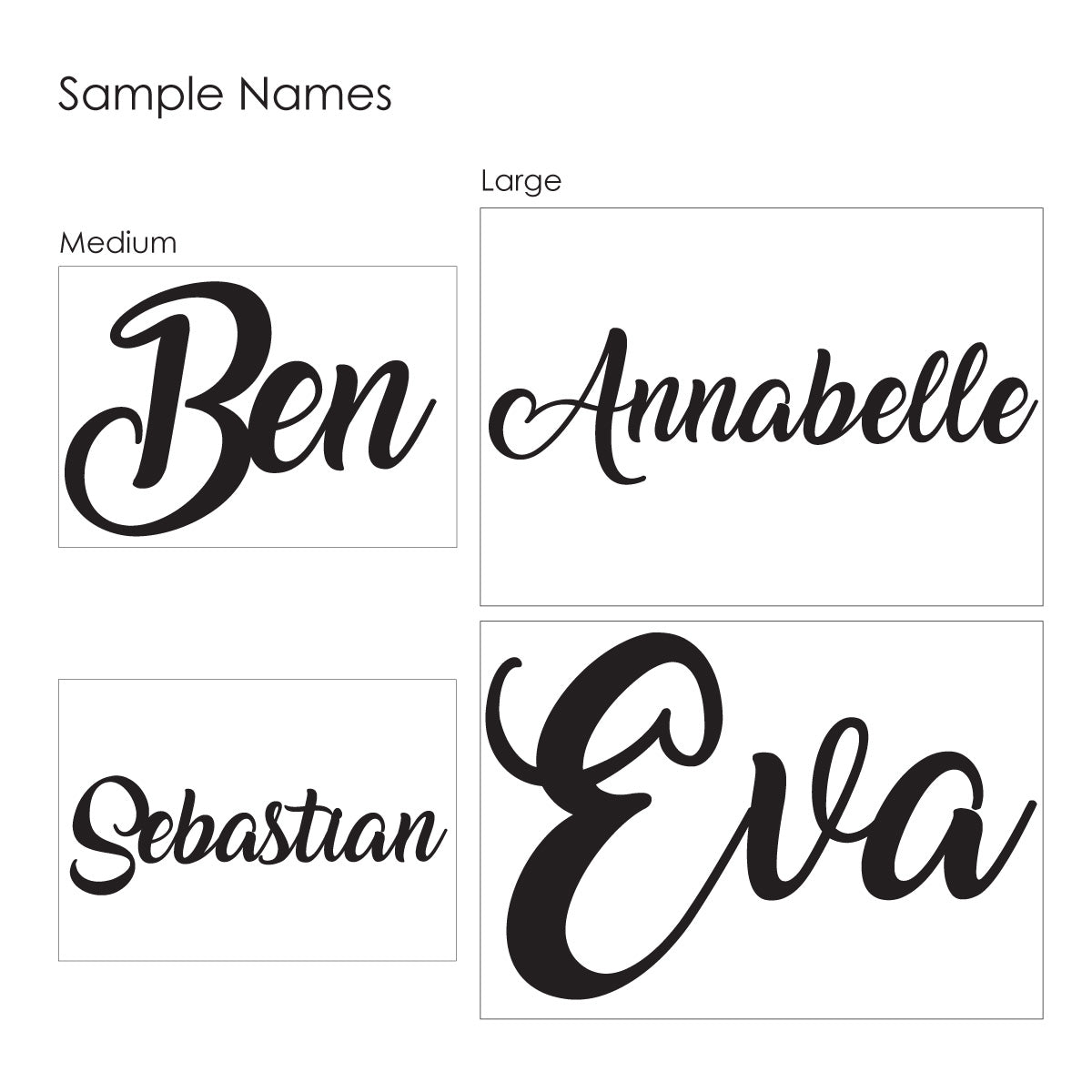 Cursive Name Plaque (with cut outs)
