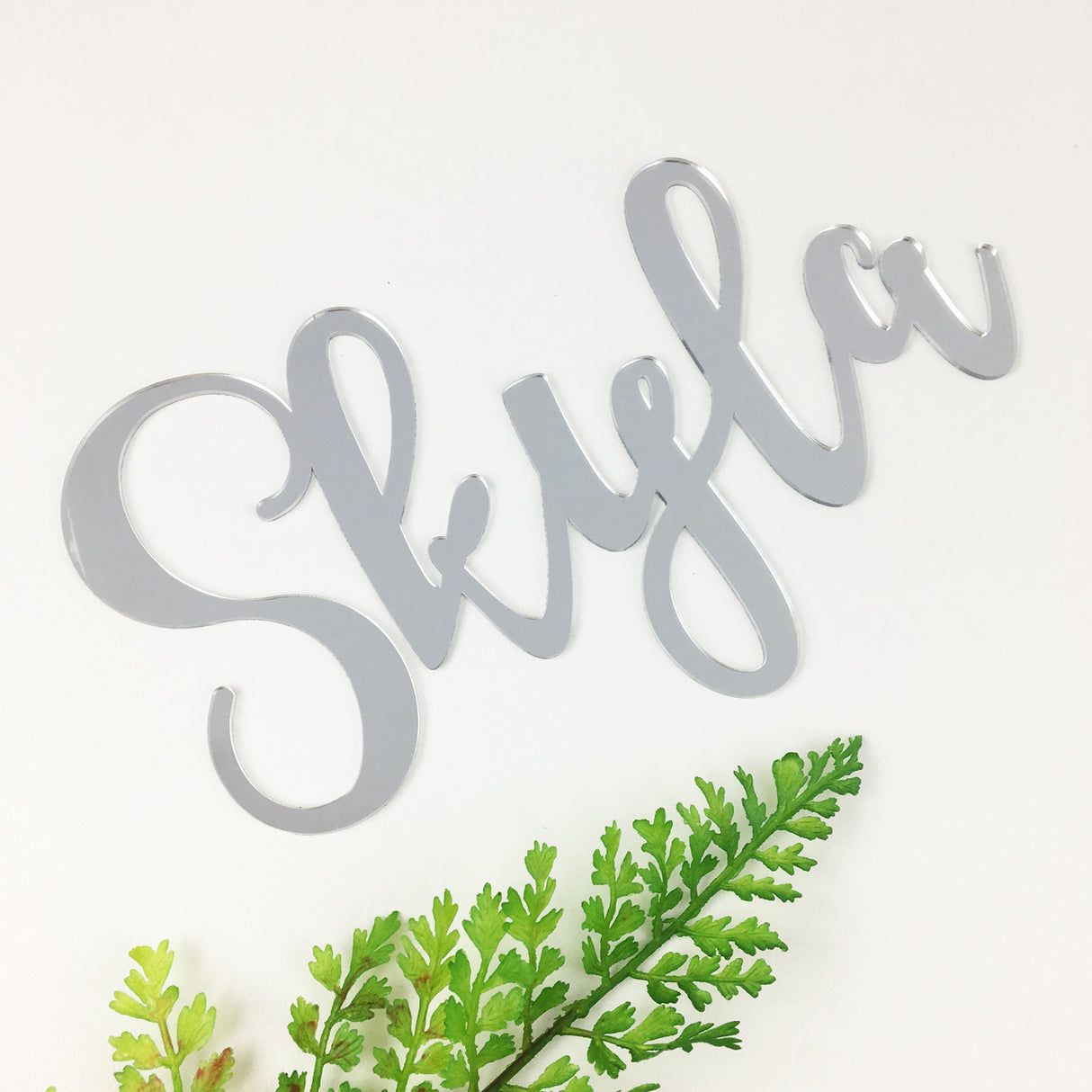 Personalised Acrylic Script Names (various colours)