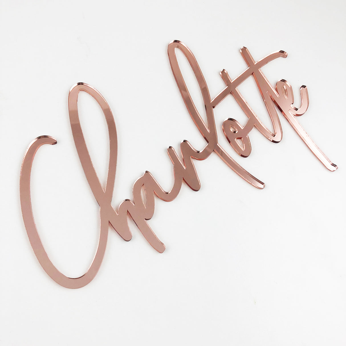 Personalised Tall Script Acrylic Names (various colours)