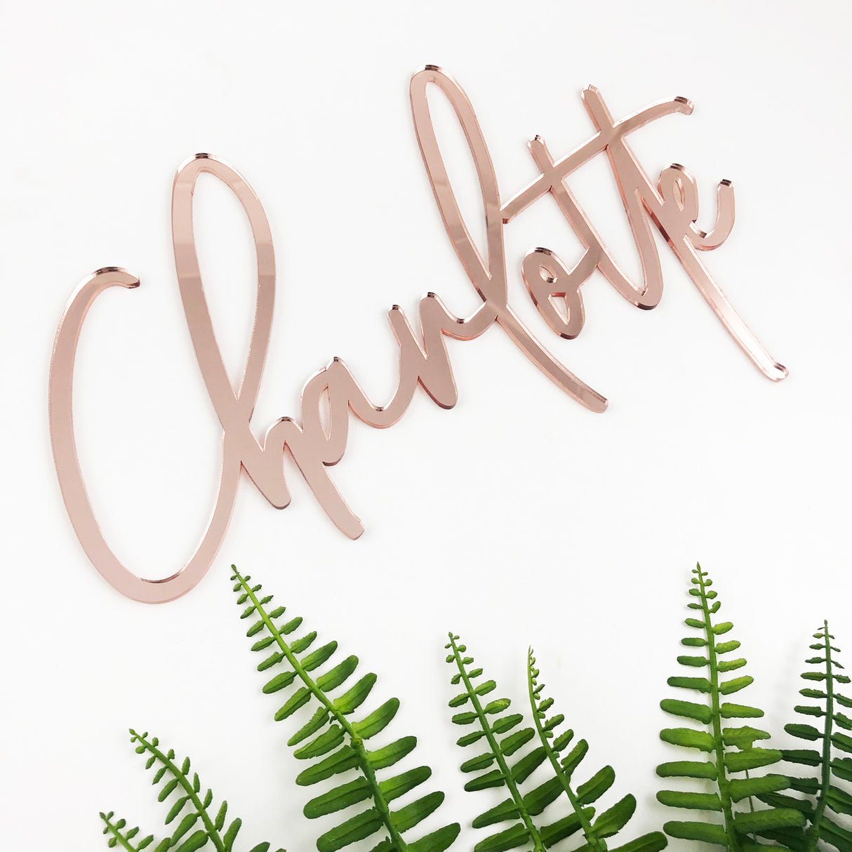 Personalised Tall Script Acrylic Names (various colours)