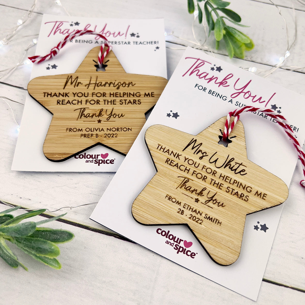 Thank You Superstar Teacher Ornament